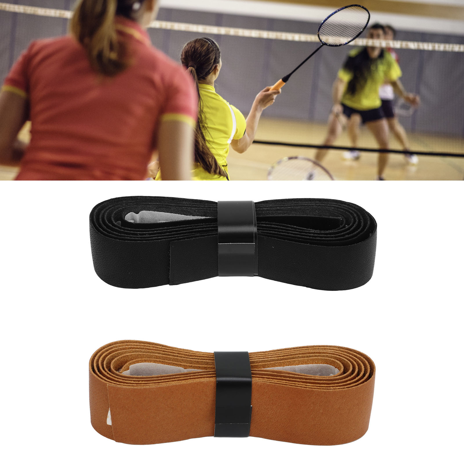Badminton Grip - Badminton-Schläger-Griffband Tennis-Schläger-Übergriffband Schweißabsorption Abriebfestigkeit Leder Großartiges